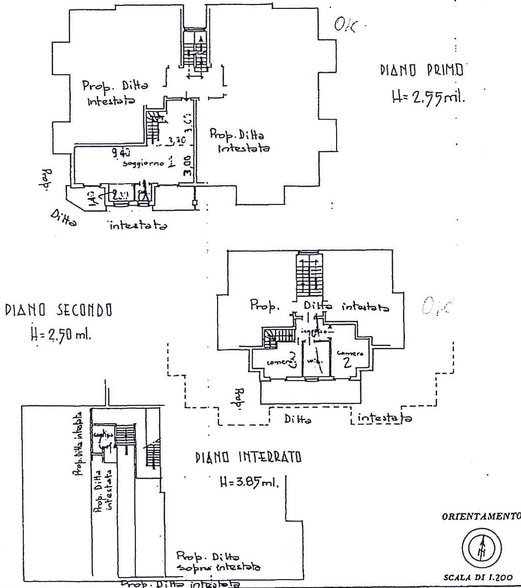 planimetria catastale alloggio e cantina_pubblicità