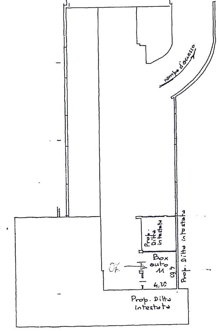 planimetria catastale garage_pubblicità