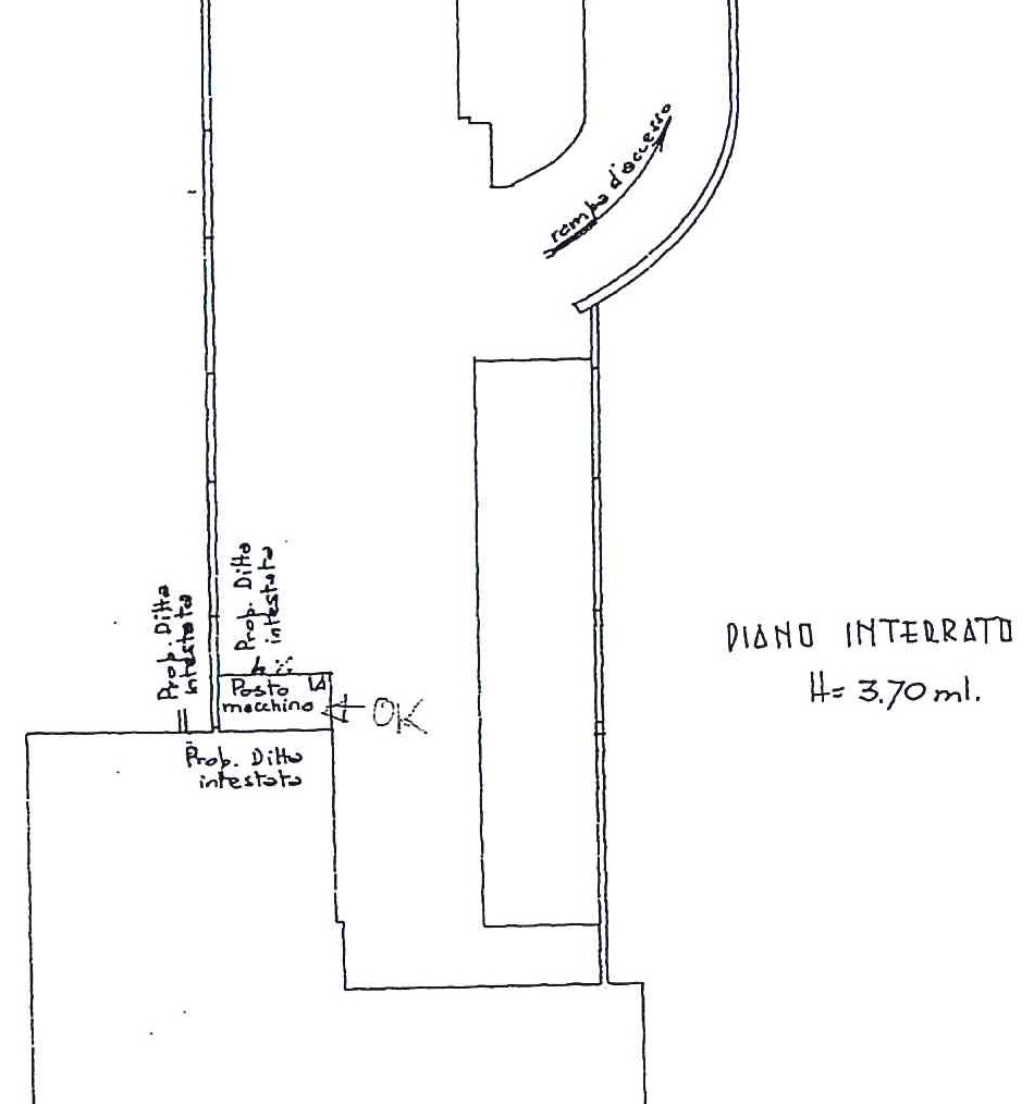 planimetria catastale posto auto_pubblicità