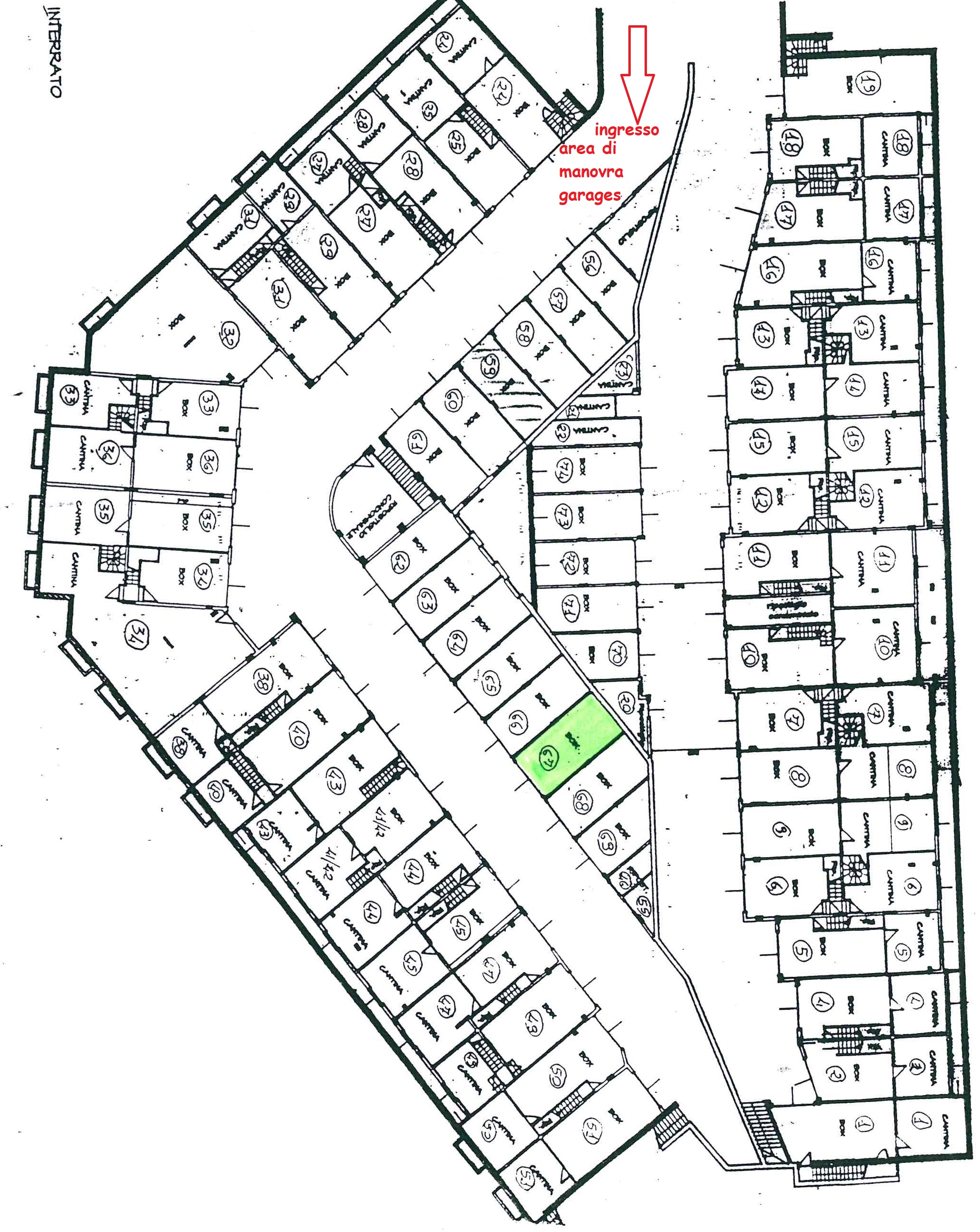 planimetria piano garages_pubblicità