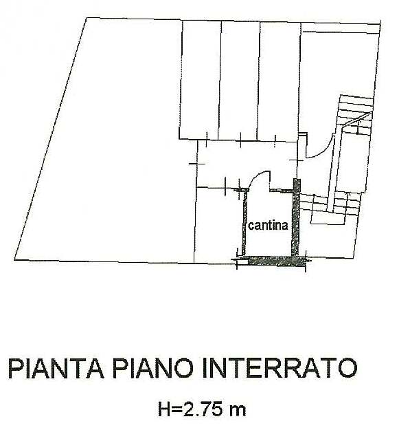 PIANTO PIANO INTERRATO